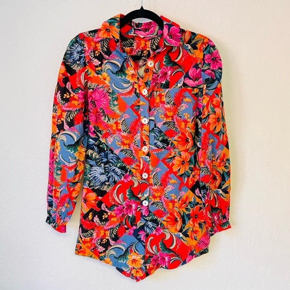 Olivaceous Flower Gorgeous Romper Small - Picture 1 of 9